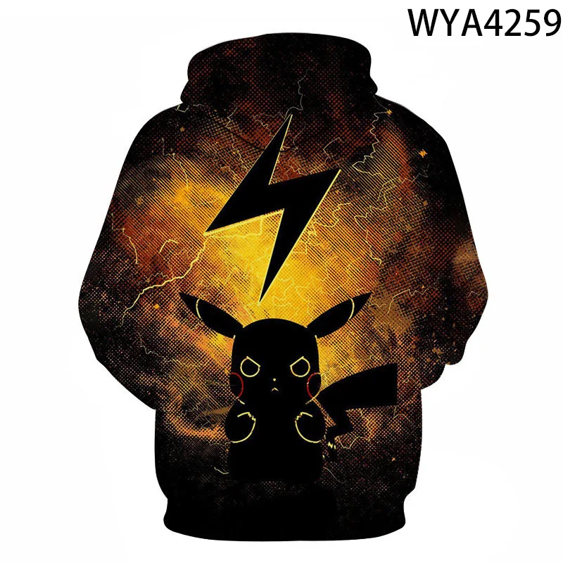

2021 spring and autumn new men's and women's hoodies fashion pokemon kids 3d printing cartoon anime sweatshirt pullover coat cas