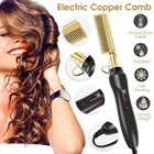 Многофункциональный выпрямитель для волос, плоский утюжок для влажной и сухой завивки волос, расческа для горячего нагрева, прямой стайлер, щипцы для завивки волос, плойка, расческа