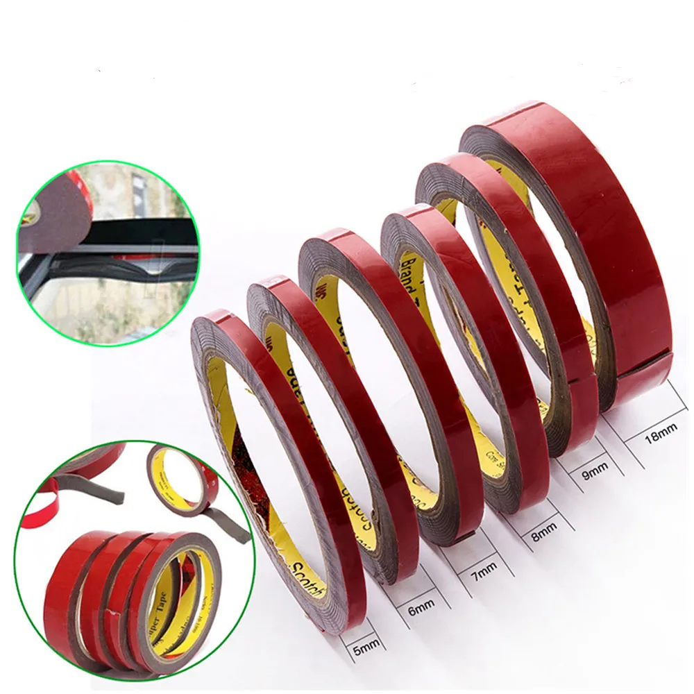 

Strong Adhesive Acrylic Self-Adhesive Double-sided Foam Tape Installation Fixed Tape Anti-Temperature Home Car Office Decor Tape