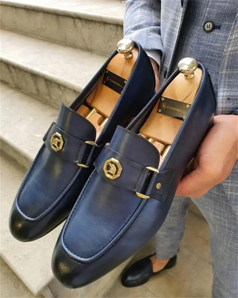 

Men Shoes High Quality Pu Leather New Fashion Stylish Design Slip-on Shoes Casual Formal Basic Shoes Zapatos De Hombre HG020