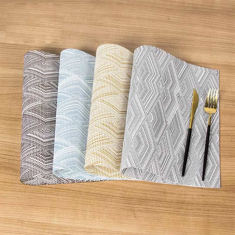 

Fashion PVC Placemat Table Mat Placemats For Dining Table Pot Bowl Mats Cup Coaster Waterproof Odorless
