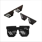 Бандит жизни неровной 8 бит солнцезащитные очки Для мужчин Для женщин UV400 мозаика вечерние Винтаж Стиль солнцезащитные очки унисекс подарок очки