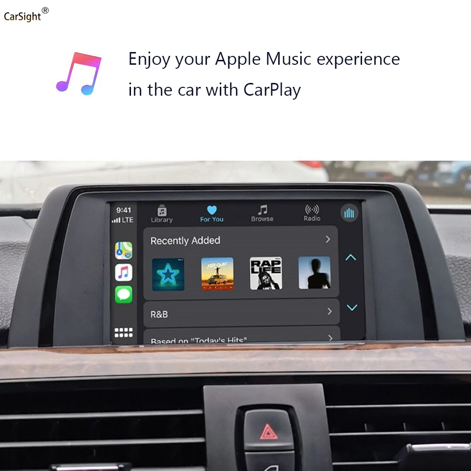 Подключи и работай Автомобильный видеоинтерфейс Apple Audio Books /Amazon Music/ Google Maps CarPlay