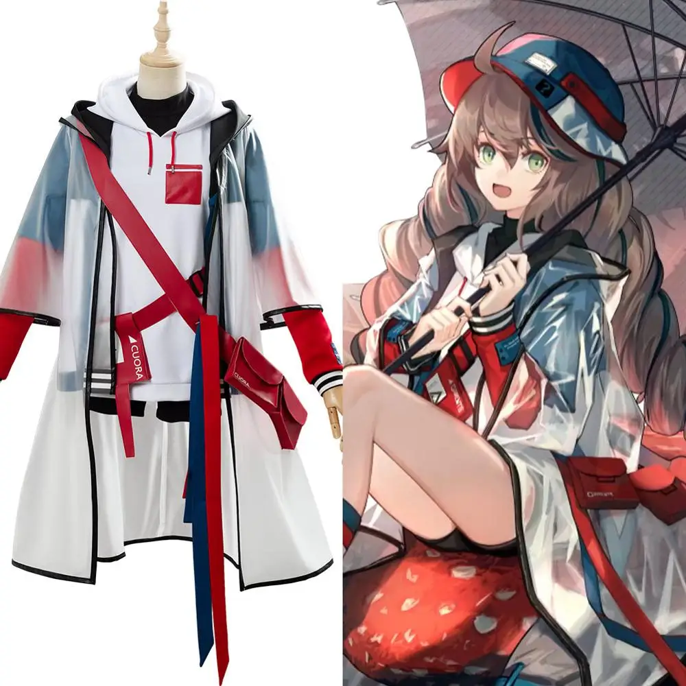 

Arknights Cuora Косплэй костюм Для женщин Тренч для девочек костюм на Хэллоуин Карнавальный Костюм лоли