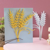 1pc ear of wheat metal cutting dies stencils for diy scrapbooking decorative embossing paper cards