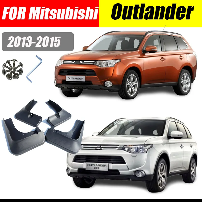 

Mud flaps For Mitsubishi Outlander 2013-2015 Mudguards Fender Outlander Mud flap Splash Guard Fenders Car accessories Front Rear
