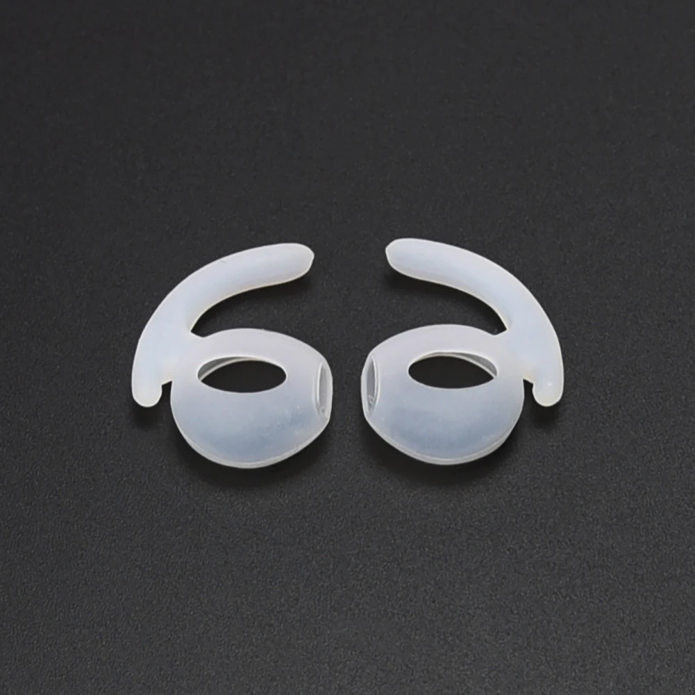 Прочный силиконовый нескользящий Чехол-Крючок для наушников Apple AirPods удобный в