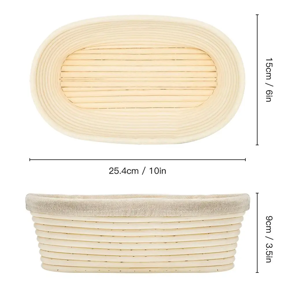Корзина для хлеба из ротанга овальная круглая корзина хранения еды 2 размера