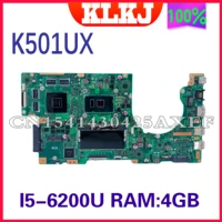 kefu k501ux laptop motherboard for asus k501ux k501ub k501uq mainboard with 4gb ram i5 6200u gtx950m 2g 100 fully tested