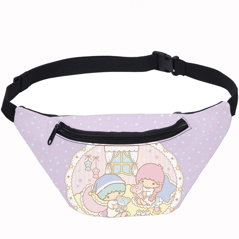Cartoon Little Twin Stars Fanny Pack For Women Banana Waist Bag Belt New Brand Girl Belly Chest Phone Pouch Purse | Багаж и сумки
