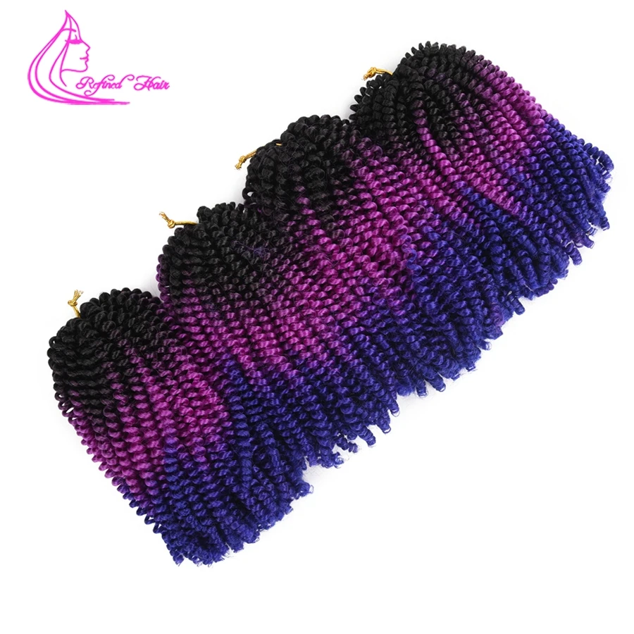 Рафинированные волосы вязанные крючком косички 8 дюймов короткие синтетические