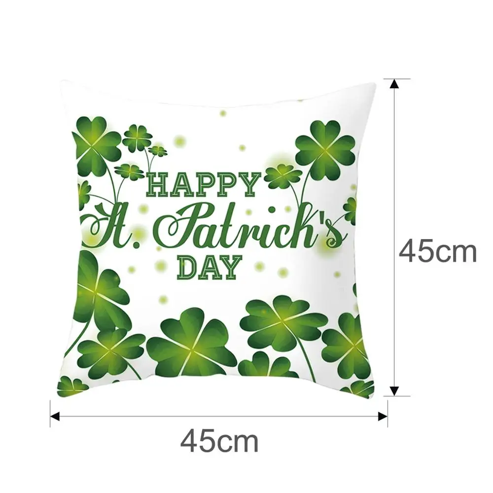 

Huiran St Patricks Cushion Cover Happy St Patricks Day Party Decor Green Irish Party Wedding Birthday Party Supplies Favors