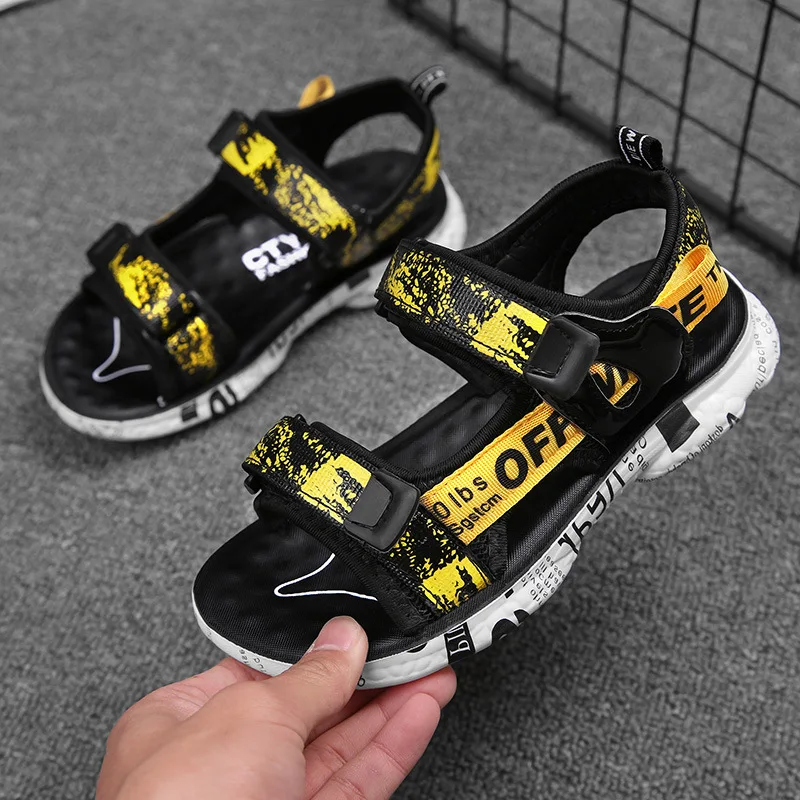 

Boys' sandals 2021 summer new Korean fashion children's beach shoes middle school kids' open toe children's sandals students