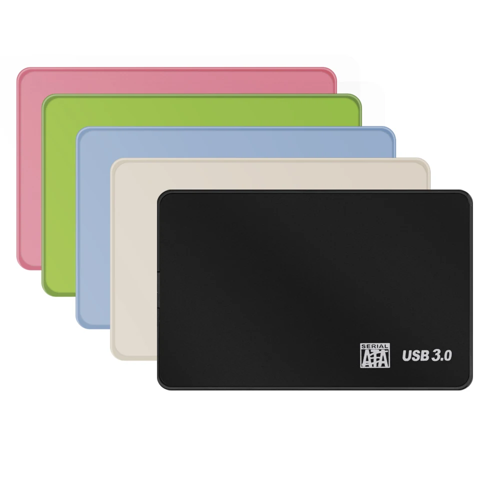 

TISHRIC HDD Case External Hard Drive Optibay Enclosure 2 5 Hard Disk Case HDD Box USB 3 Sata to USB Multicolor Hard Drive Box