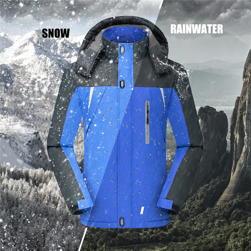 Парка мужская зимняя Ветровка Бархатная Толстая теплая ветрозащитная Меховая