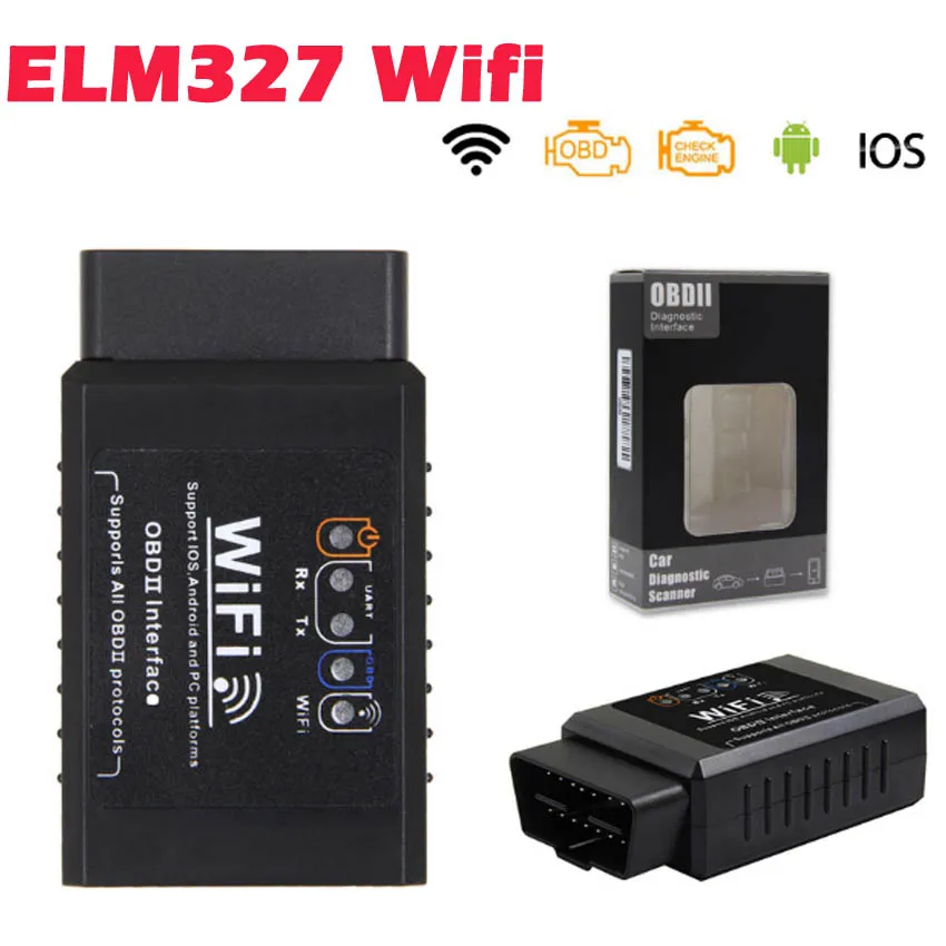 Вяза 327 V1.5 OBD2 Wi Fi сканер для IOS/Android OBD 2 авто диагностический инструмент