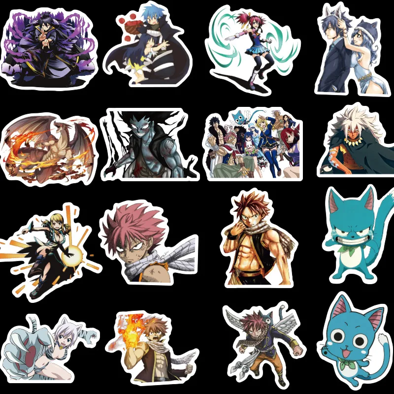 500 шт. аниме Fairy Tail ПВХ клей Водонепроницаемый стикеры игрушка Мода ноутбука