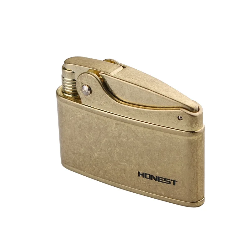 

Men's silencing brick, pure copper cutting, lighting-smokeless cigarette, inflatable metal gadget