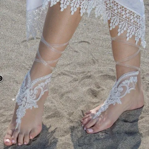 Свадебные туфли для женщин, свадебные туфли с кружевной аппликацией, белого цвета, цвета слоновой кости, с открытым носком, с жемчугом, 2020