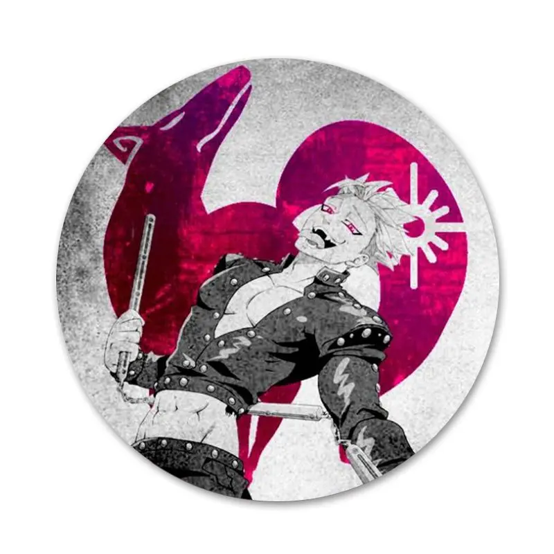 

Escanor Ban Seven Deadly Sins Badge Brooch Pin Accessories For Clothes Backpack Decoration gift 58mm