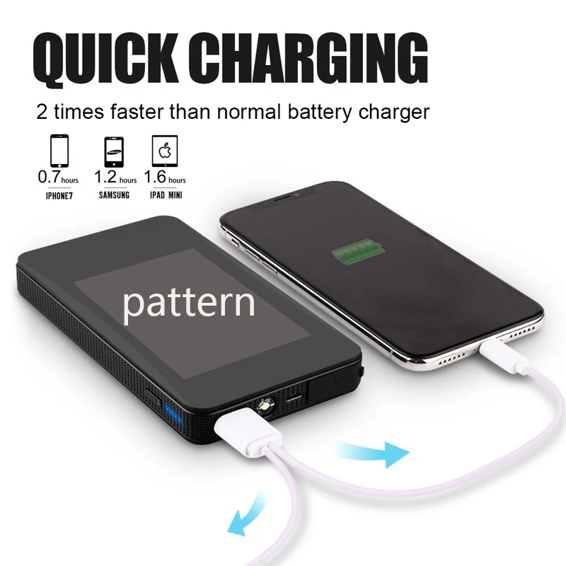 Portable 12V Car Battery Jump Starter Engine Power Bank Starting Up To 2.0L Start Funny Reflective Creative PALESTINE Flag | Автомобили и