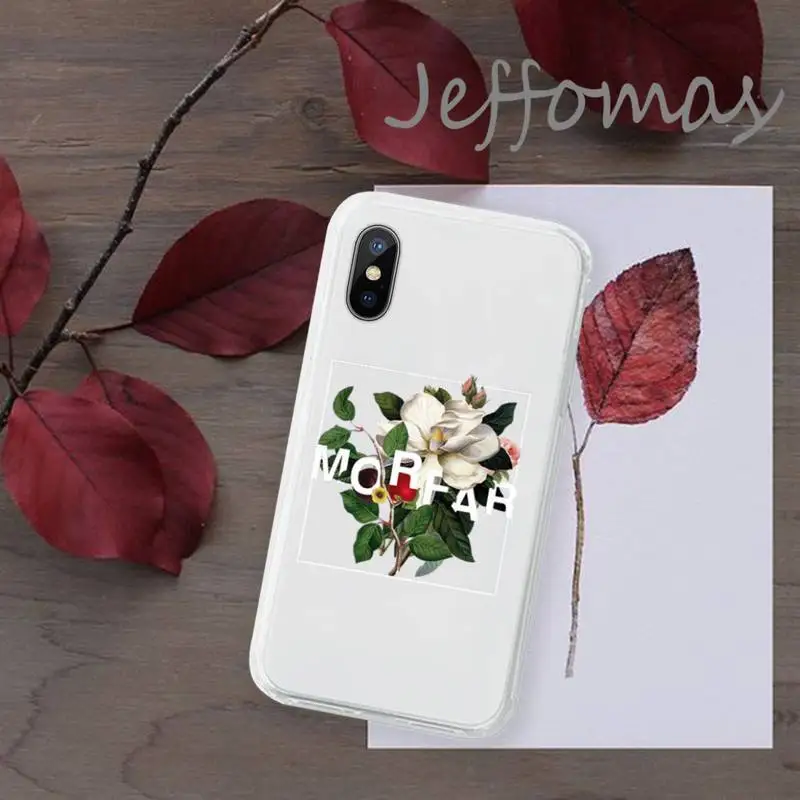 

Flower text art Phone Case Transparent soft For iphone 5 5s 5c se 6 6s 7 8 11 12 plus mini x xs xr pro max
