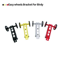 litepro folding bike easywheels for birdy 123 aluminum easy wheel bracket set bmx push parking rack trailer accessories