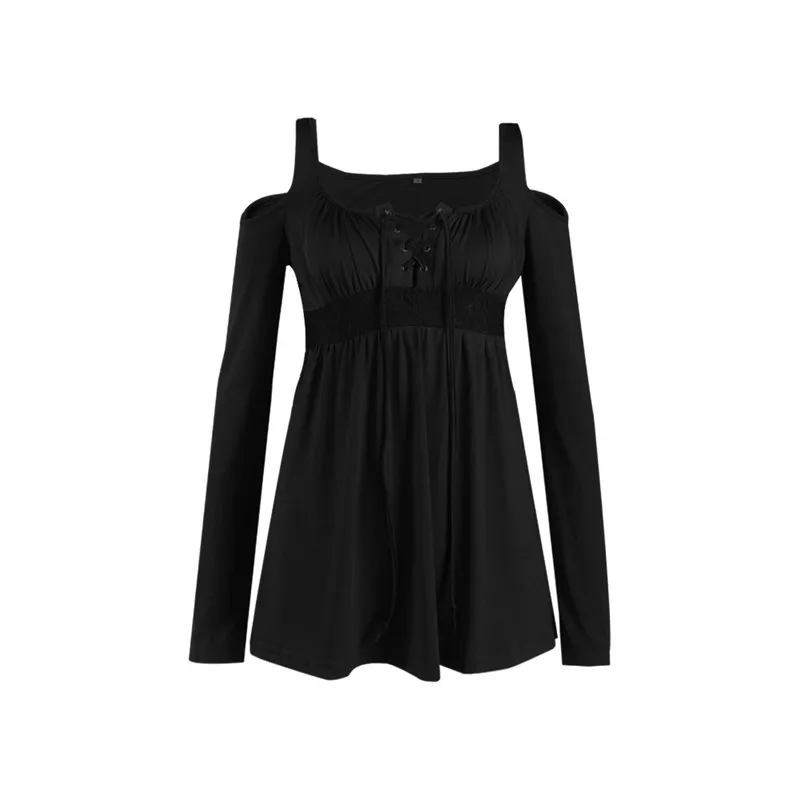 Женская облегающая футболка с длинным рукавом однотонная Повседневная