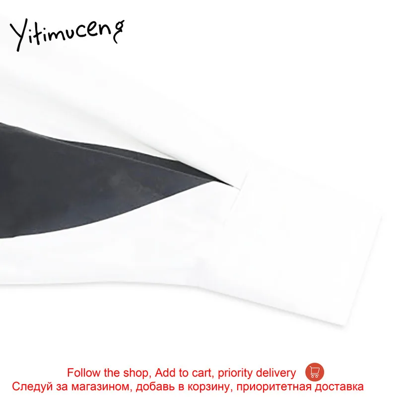 

Yitimuceng Print Hand Painted Blouse Women Vintage Shirts Loose New Spring 2021 Fashion Clothes Lantern Sleeve Neck Tops