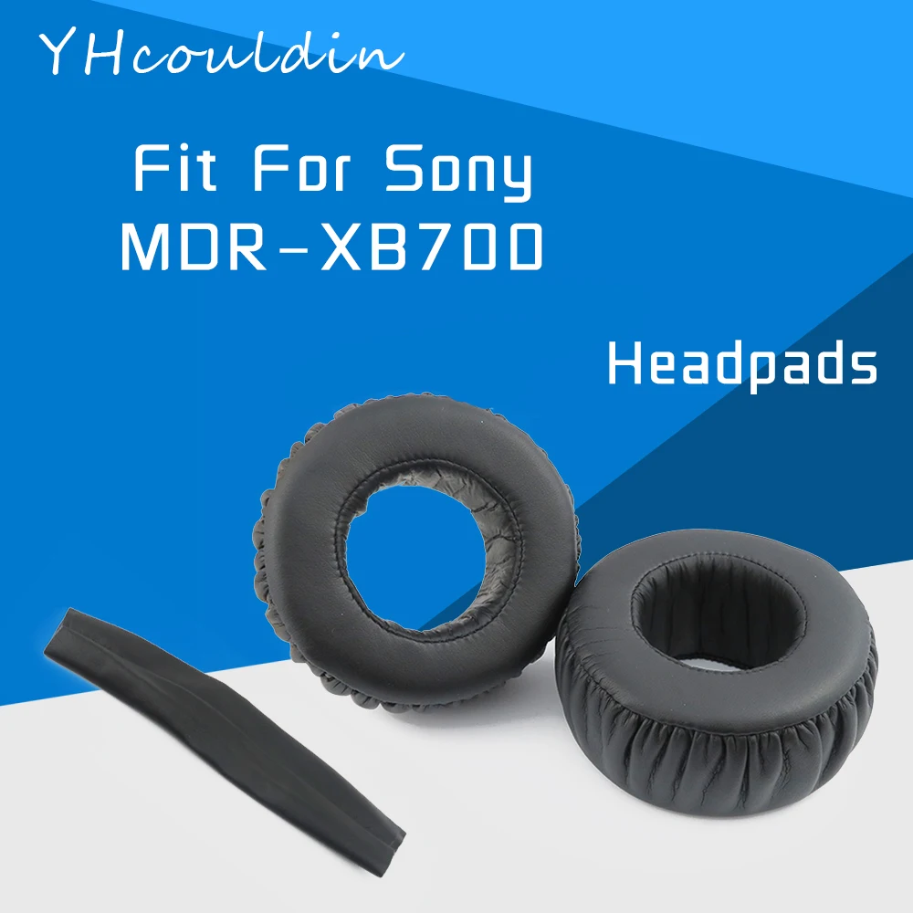 Almofadas para Fone de Ouvido Acessórios para Substituição Almofadas para Fones de Ouvido Material de Couro Sony Visual Vincado Mdr Xb700
