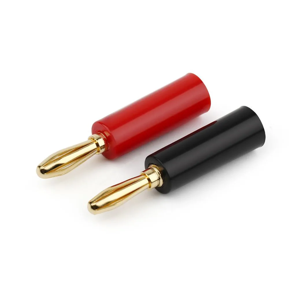 Hi-Fi банановый разъем Медный позолоченный Бесплатная Сварка аудио усилитель