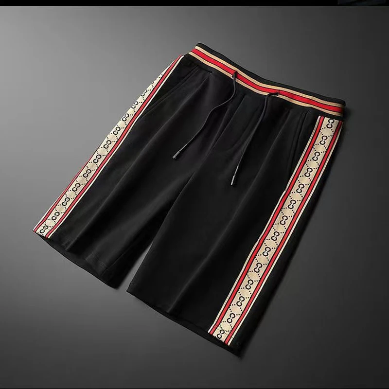 

Summer new trendy men's casual all-match round neck short-sleeved suit 2021 men's two-piece t-shirt shorts T