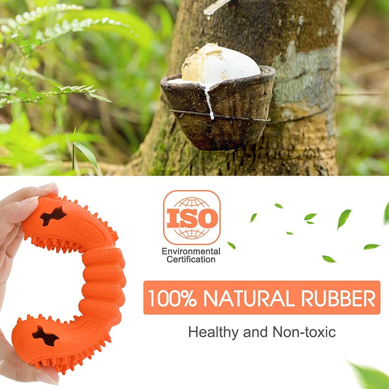 H&ampJOY Dog Chew Toys Rubber Bone Bite Resistant Teeth Cleaning Food Dispenser For Dogs Puppy Training Game Pets Acessories | Дом и сад