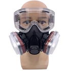 2021 Новая Черная противопылевая маска с фильтром 6200 защитные очки полулицевой респиратор для покраски распыления полировки безопасности работ
