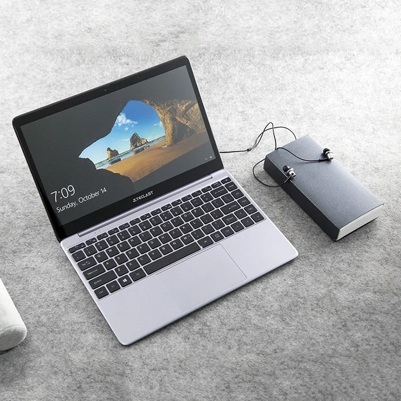 Серый Teclast F7 Plus ноутбук 14,0 'Windows 10 Домашняя версия Intel Gemini Lake N4100 четырехъядерный 1,1 ГГц 8 Гб ОЗУ 256 ГБ SSD HDMI Ноутбуки - Цвет: Серый