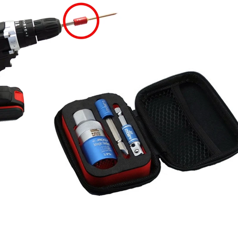 

Metal Socket Tool Set Ratchet Socket Adapter Tool 9-21mm Multifunctional Sleeve with Storage Box High Quality