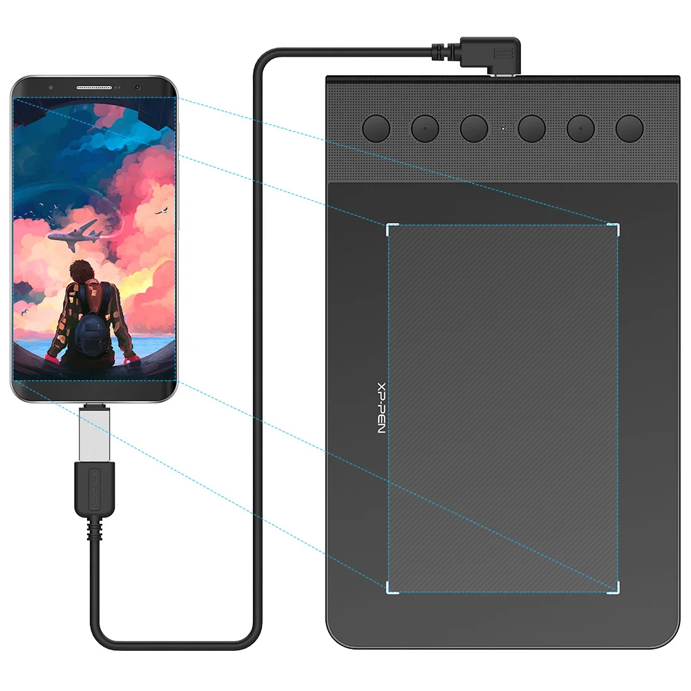 G640S Android XP-Pen Star G640S графический планшет для рисования планшет цифровая ручка для OSU! Со стилусом 8192 давления для Android - Цвет: G640S Android