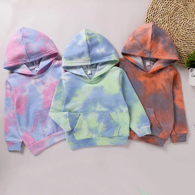 

Толстовки с капюшоном для маленьких мальчиков и девочек на сезон осень-зима, новый детский Повседневный пуловер с длинным рукавом, топы с ка...