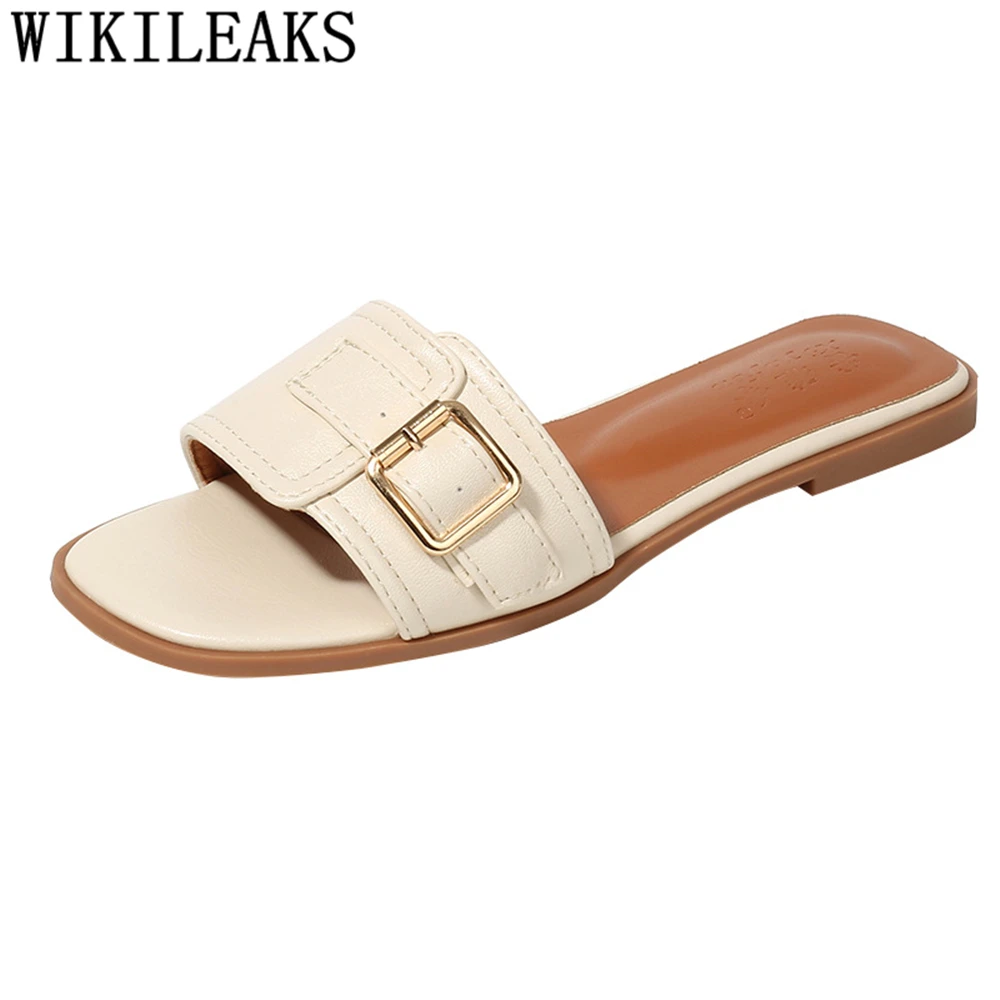 Тапки женские пляжные роскошные слайдеры летняя обувь модные 2021 | Обувь