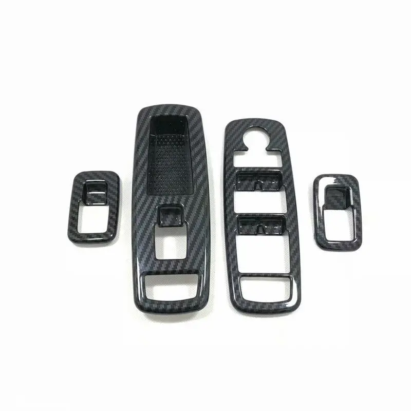 

For Grand Cherokee 11-20 Carbon Fiber Look Door Armrest Window Switch Cover Trim