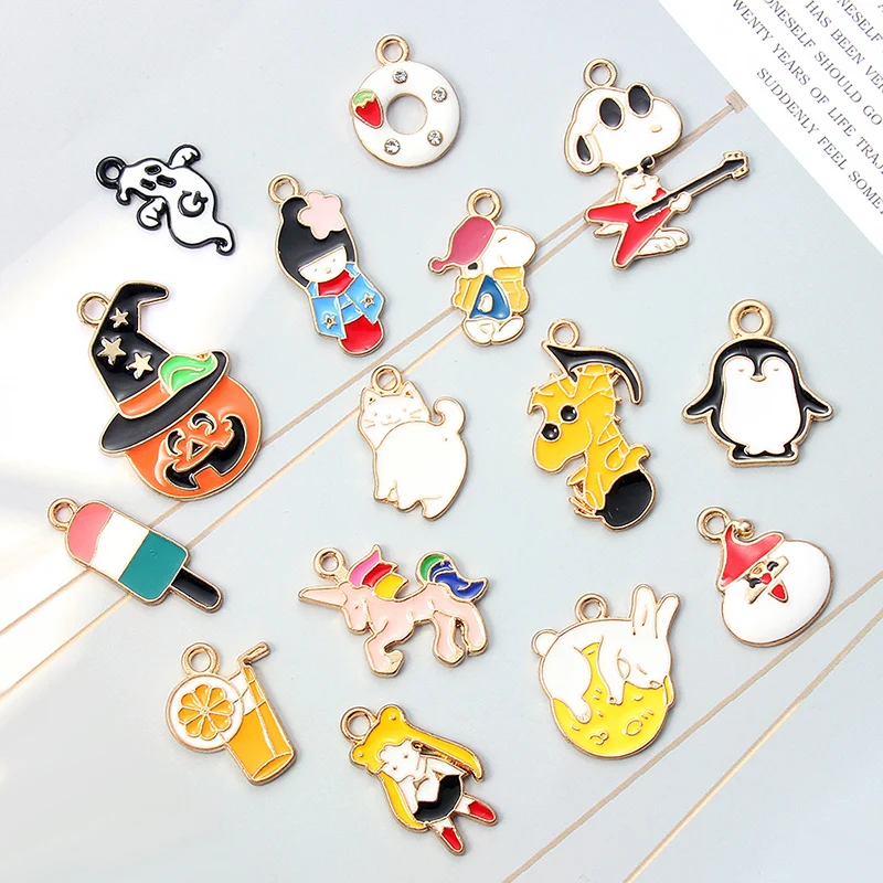 Эмалированный кулон в виде единорога рождественские подвески ювелирные изделия