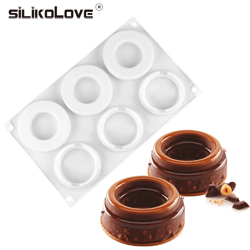 Новая силиконовая форма SILIKOLOVE круглые силиконовые формы для тортов муссов
