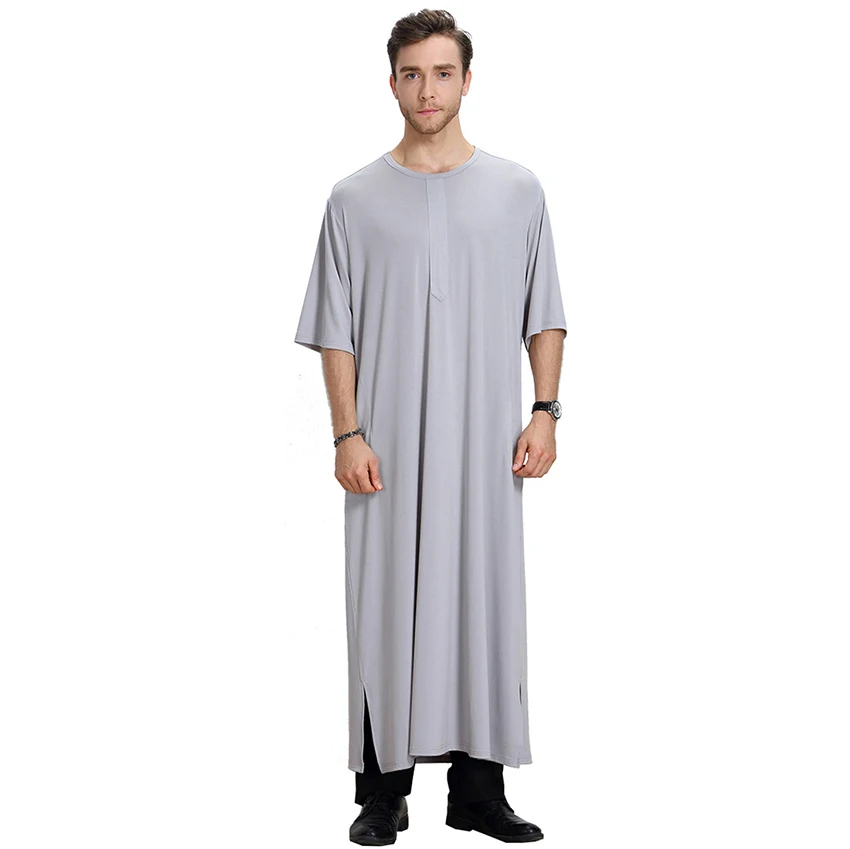 Мусульманская мусульманская одежда для мужчин арабский длинный халат Курта Тауб
