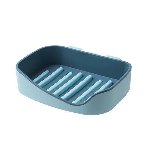 

Seamless Wall-Mounted Soap Dish Storage Drainage Soap Dishes Bathroom Toilet Shower Housekeeping Container Organizers Gadgets