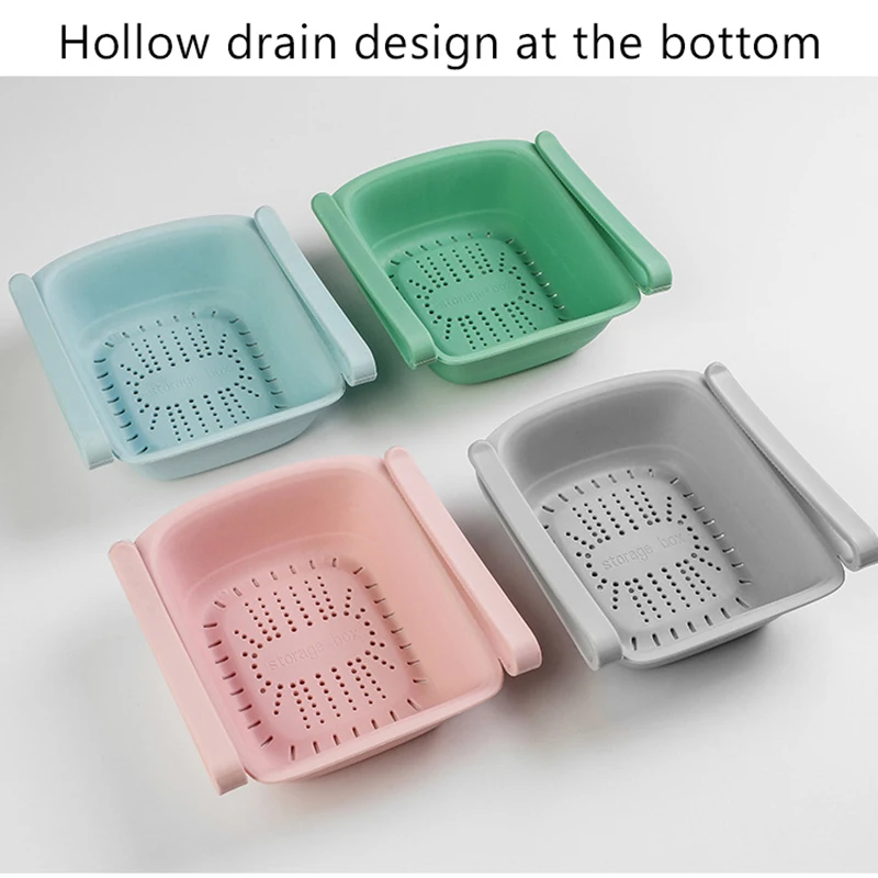 

Adjustable Stretchable Refrigerator Drawer Organizer Basket Refrigerator Pull-out Drawers Fresh Spacer Layer Storage Rack