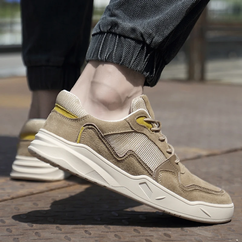 

fashion breathable new brand sneakers mens Mens casual leather shoe shoes Men hot summer trend men style athletic sale man mens