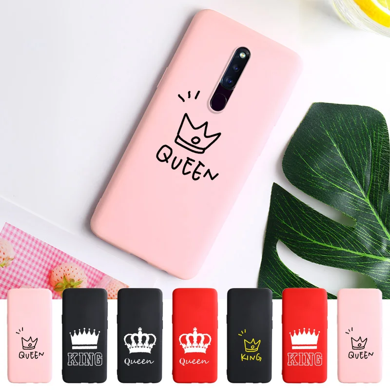 

For OPPO A5 A9 2020 Case DIY Crown Cover A8 A91 A92S F11 F9 F7 K3 K1 Realme 5 6 Pro XT X50 C11 Reno 10X Zoom 3 4 Ace Z Soft Capa