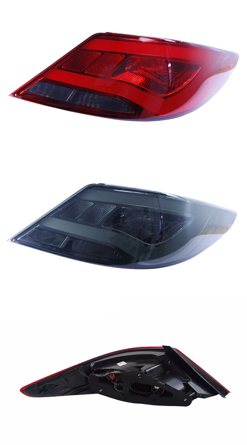 Автомобильный светодиодный задний фонарь для hyundai Accent Solaris 2012 2013 задний противотуманный фонарь+ стоп-сигнал+ Задний сигнал поворота