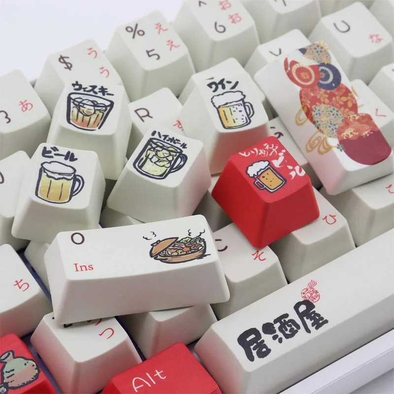 

Keycaps PBT OEM Height Standard Five-Sided Sublimation Process Compatible with Cherry MX Switch Japanese
