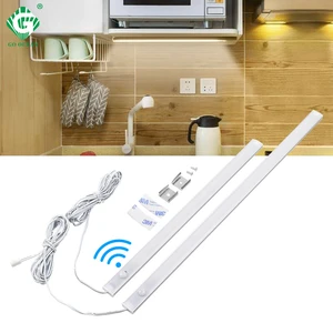 PIR 12V Aluminnum LED Under Cabinet Light Body Sensor Kitchen Wardrobe Night Lighting Cabinet Lamps Bar Strip Lights